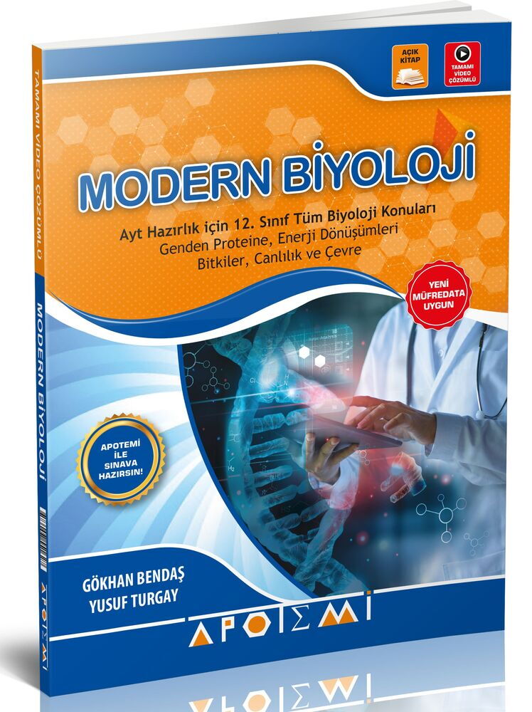 APOTEMİ YKS AYT MODERN BİYOLOJİ - 2025-26