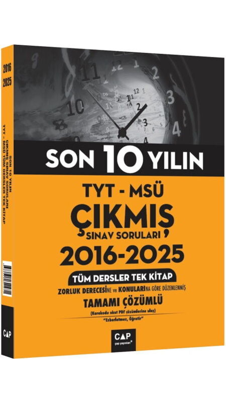 ÇAP TYT MSÜ ÇIKMIŞ SORULAR TÜM TEK 2016-2025