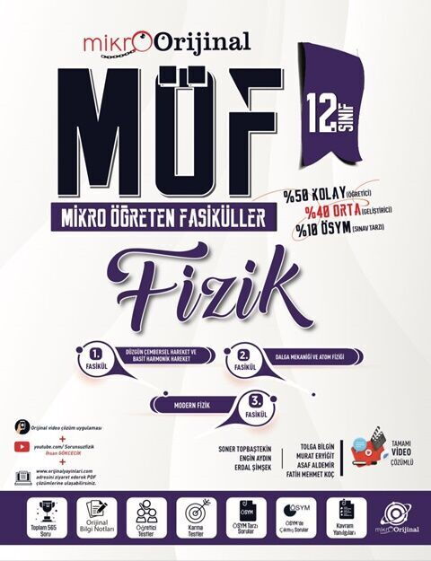 MİKRO ORİJİNAL 12.SINIF MÖF SET FİZİK - 25-26