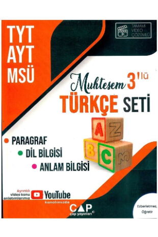 *ÇAP TYT AYT SET MUHTEŞEM 3 LÜ TÜRKÇE - 2022-23