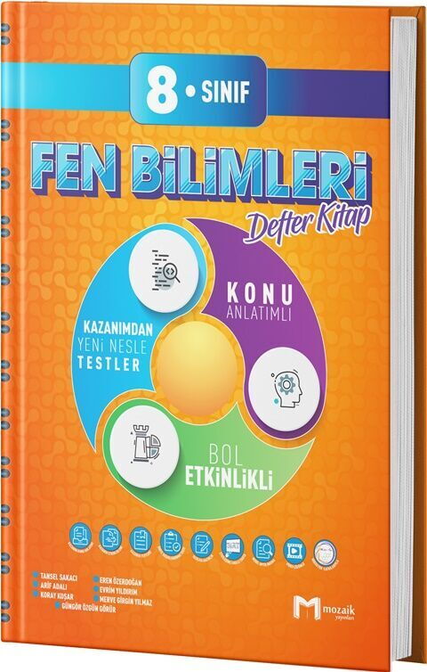 8.SINIF MOZAİK DEFTER FEN BİLİMLERİ - 2025-26