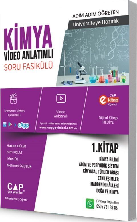 ÜNİV. HAZ KİMYA KA-SB BİLİMİ 1.KİTAP - 2025-26