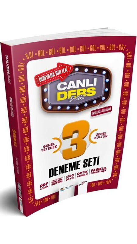 KPSS CANLI DERS LİSE ÖNL GKGY 3LÜ DNM SETİ-2025-26