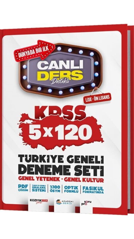 KPSS CANLI DERS DENEME SETİ TG5Lİ LİSE-ÖNL - 25-26
