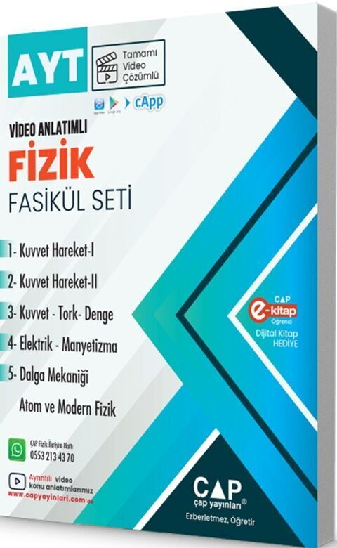 ÇAP YKS AYT SET FİZİK - 2025-26