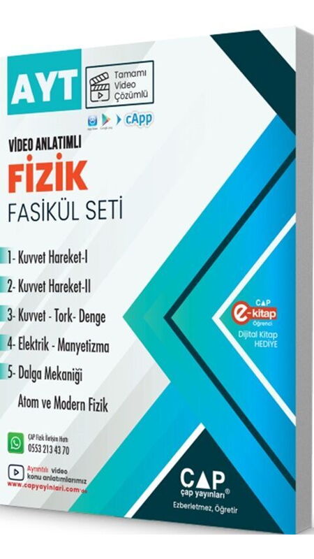 ÇAP YKS AYT SET FİZİK - 2025-26