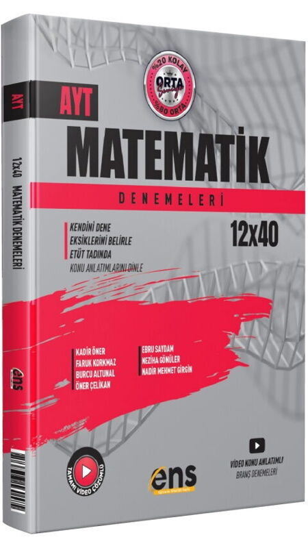ENS DESTEK YKS AYT DENEME 12*40 MATEMATİK - 25-26
