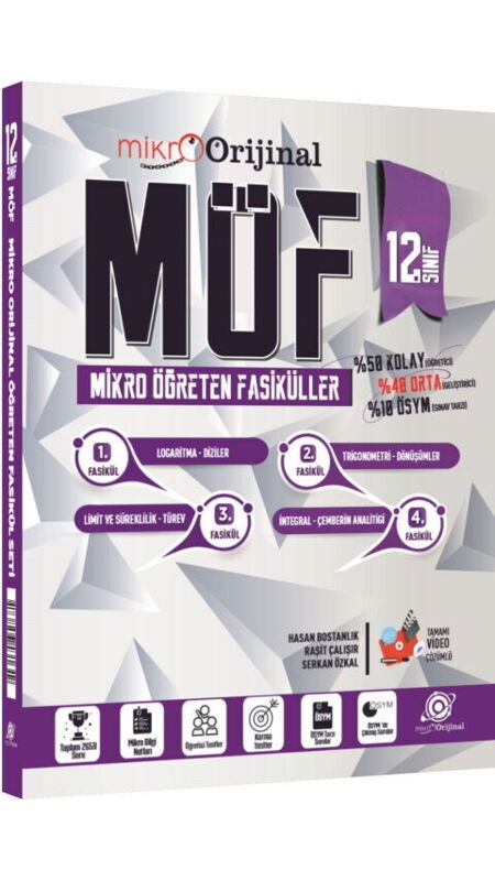 MİKRO ORİJİNAL 12.SINIF MÖF SET MATEMATİK - 25-26