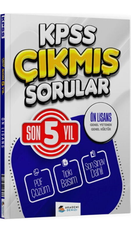 KPSS ÇIKMIŞ SORULAR ÖNLİSANS GYGK SON 5YIL - 16-24