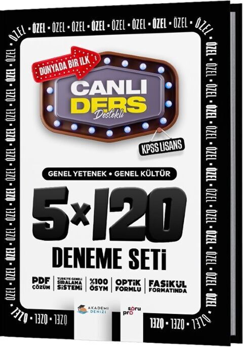 KPSS CANLI DERS LİSANS GKGY 5 Lİ DNM SETİ -2025-26