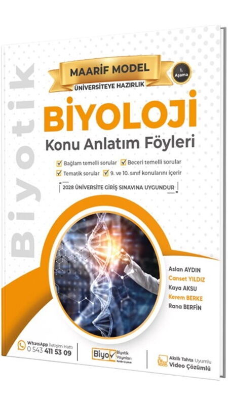 BİYOTİK Ü.HAZ MAARİF K.A. FÖYLERİ BİYOLOJİ - 2026