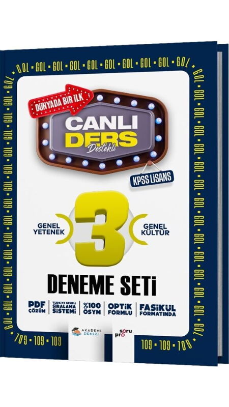 KPSS CANLI DERS GOL 3 LÜ LİSANS DNM SETİ - 2025-26