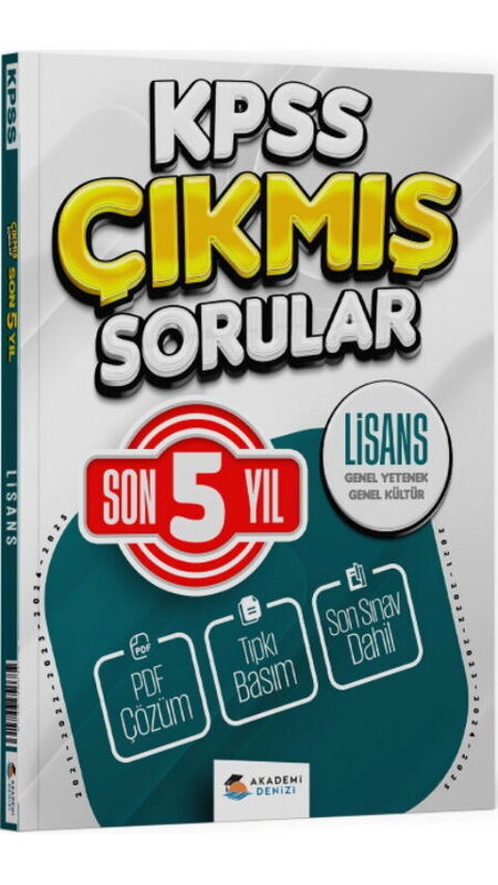 KPSS ÇIKMIŞ SORULAR LİSANS GYGK SON 5 YIL - 21-25