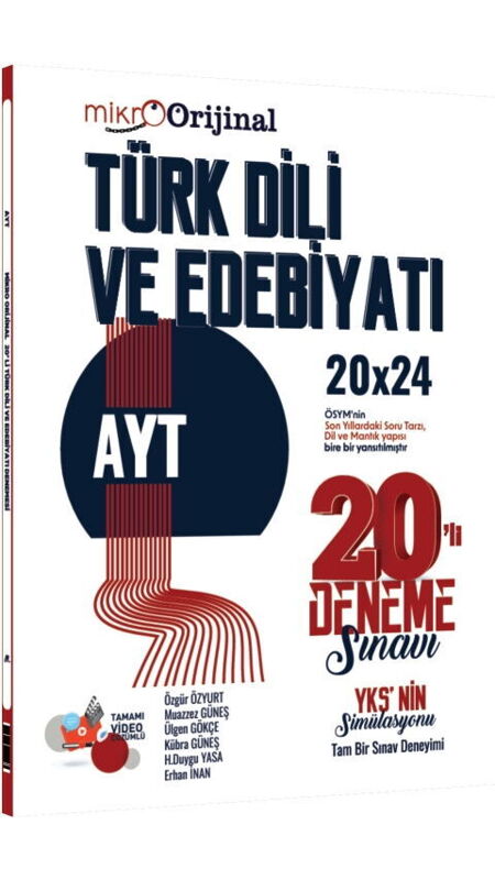 MİKRO ORİJİNAL AYT TÜRK DİLİ 20 Lİ DENEME-2026