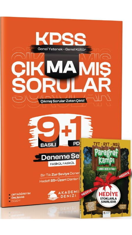 KPSS ÇIKMAMIŞ SORULAR 9+1 DENEME LİSE/ÖL - 2026