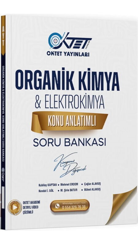 OKTET YKS AYT S.B. ORGANİK KİMYA ELEKTROKİMYA - 26