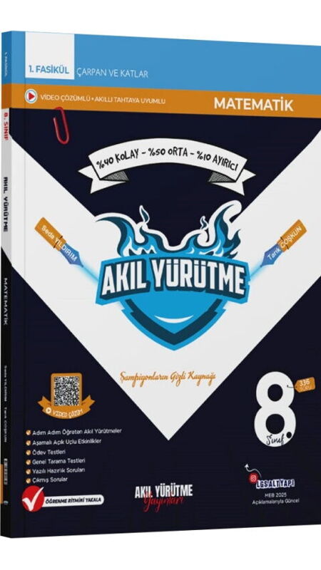 AKIL YRT 8.SINIF MAT 1.FSK ÇARPAN & KATLAR - 25-26