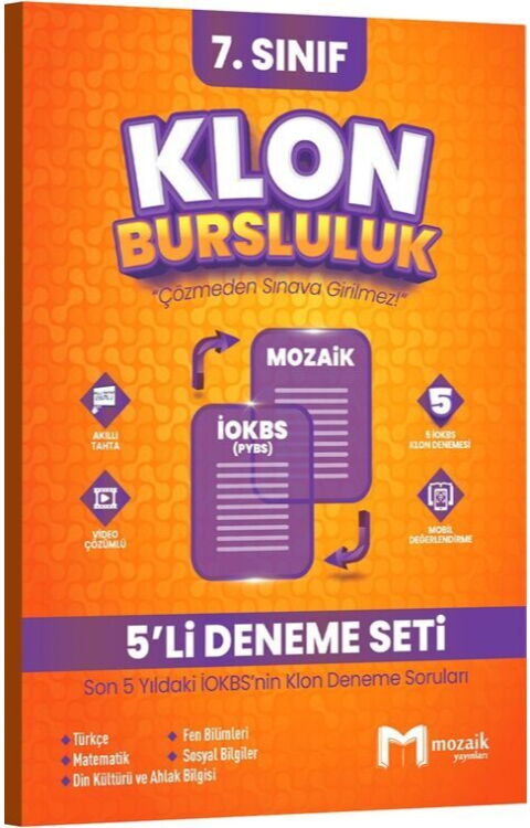 7.SINIF MOZAİK KLON 5 Lİ DENEME SETİ - 2025