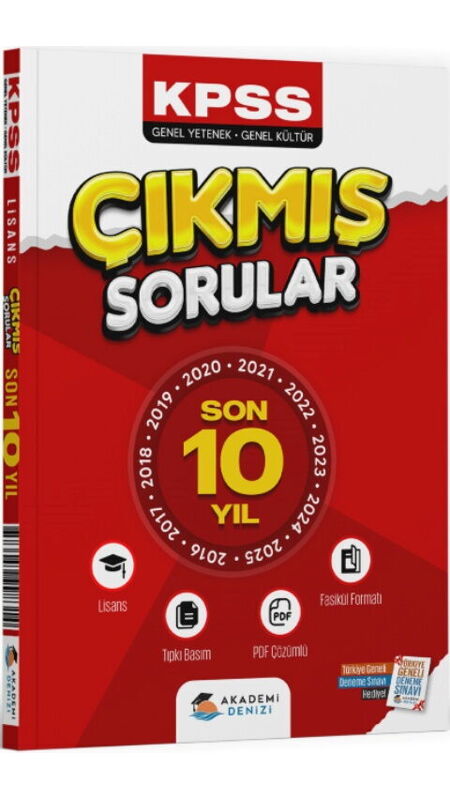 KPSS FASİKÜL ÇIKMIŞ SORU LİSANS GYGK 10 YIL 16-24