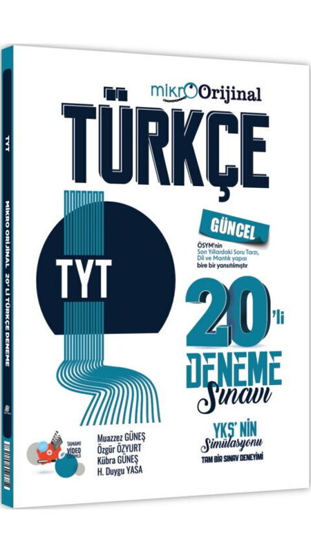 MİKRO ORİJİNAL TYT DENEME 20 Lİ TÜRKÇE - 2025-26