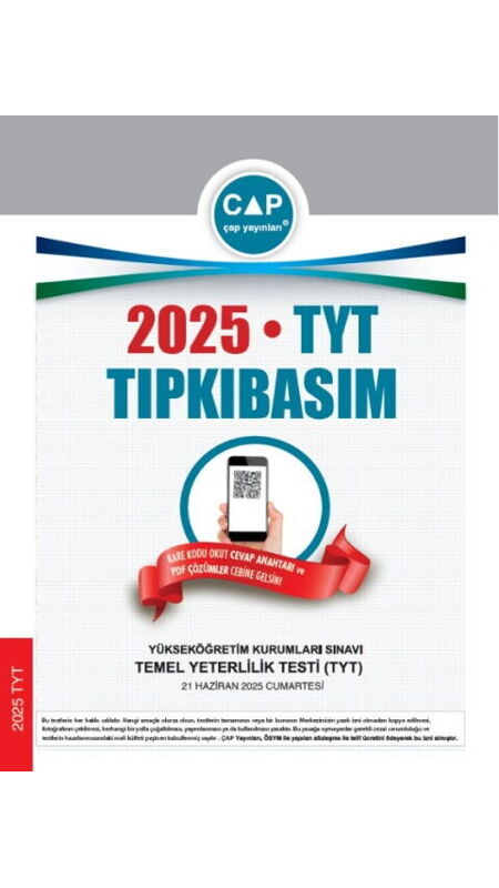 ÇAP TYT TIPKI BASIM 2025