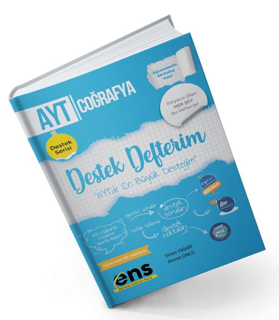 ENS YKS AYT DESTEK DEFTERİM COĞRAFYA - 2024-25