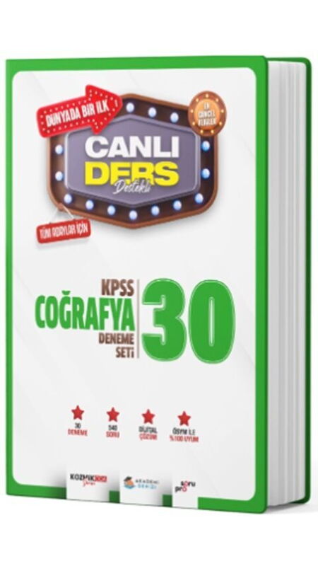 KPSS CANLI DERS DENEME SETİ 30 LU COĞRAFYA-2025-26