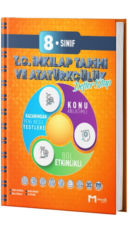 8.SINIF MOZAİK DEFTER İNKILAP TARİHİ - 2025-26