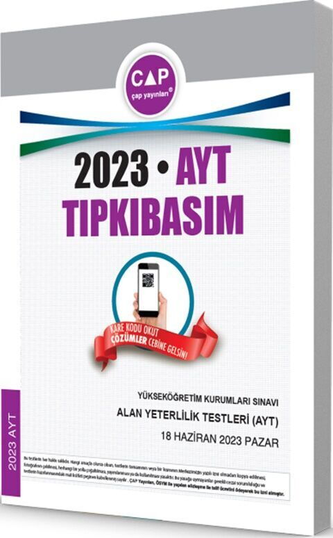 ÇAP YKS AYT TIPKI BASIM 2023