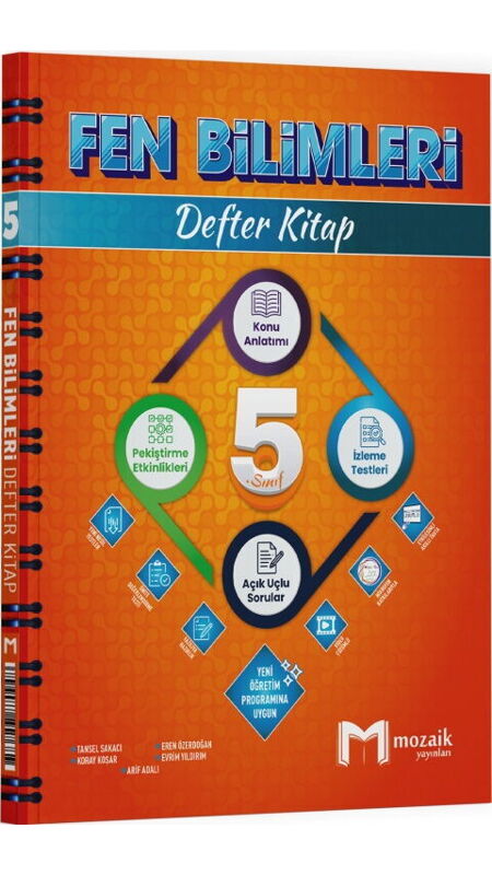 5.SINIF MOZAİK DEFTER FEN BİLİMLERİ - 2025-26