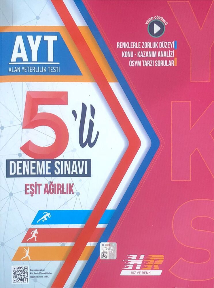 YKS AYT HIZ ve RENK DENEME 5Lİ E/A VİDEO - 25-26