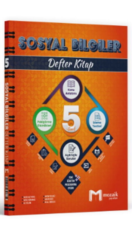 5.SINIF MOZAİK DEFTER SOSYAL BİLGİLER - 2025-26