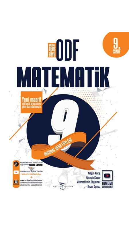 ORİJİNAL 09.SINIF ODF SETİ MATEMATİK - 25-26