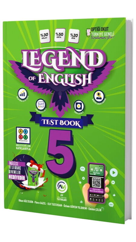 5.SINIF AV LEGEND OF ENGLİSH SERİ TESTBOOK - 25-26