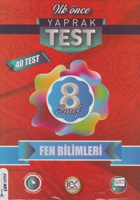 İLKÖNCE 08.SINIF YAPRAK TEST FEN BİLM - 2024-25