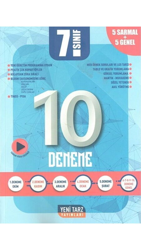 7.SINIF YENİ TARZ DENEME 10 LU - 2024-25