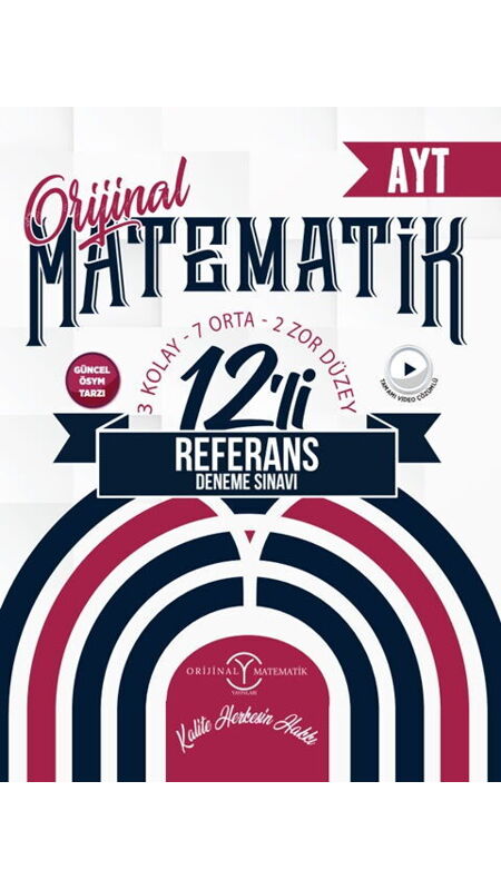 ORİJİNAL YKS AYT REFERANS DNM 12Lİ MATEMTK - 25-26