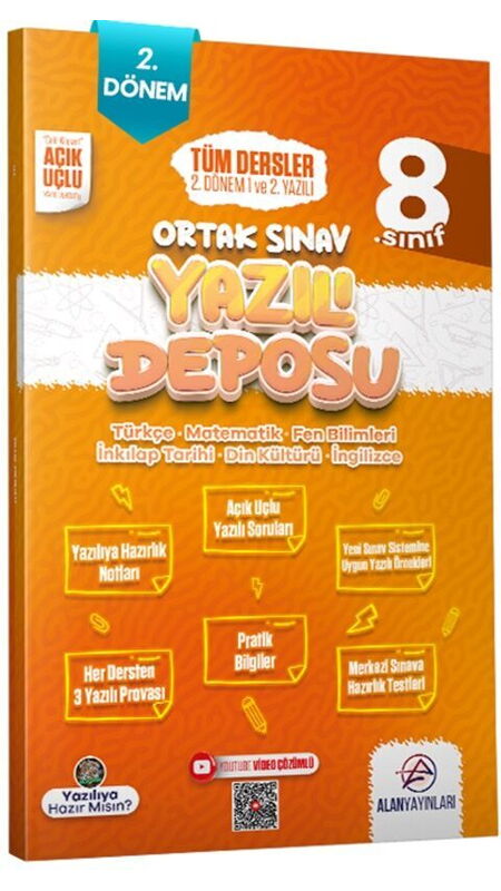 *ALAN 08.SINIF YAZILI DEPOSU 2.DÖNEM 1&2 YAZILI-24