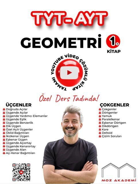 ALAN MOZ AKADEMİ YKS TYT AYT GEOMETRİ 1 - 2024-25