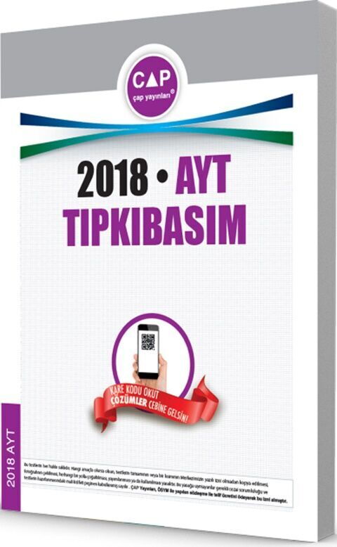 ÇAP YKS AYT TIPKI BASIM 2018