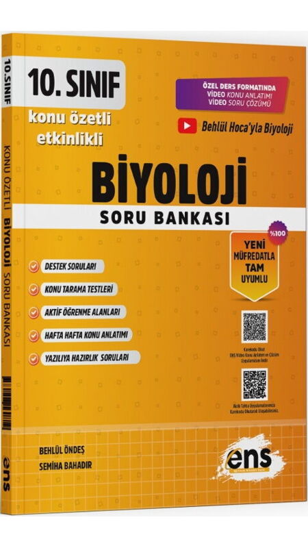 ENS 10.SINIF ETKİNLİKLİ KÖS BİYOLOJİ - 2025-26