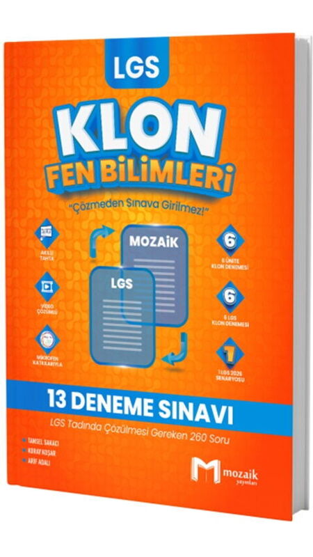 8.SINIF MOZAİK KLON DENEME FEN BİLİMLERİ - 25-26