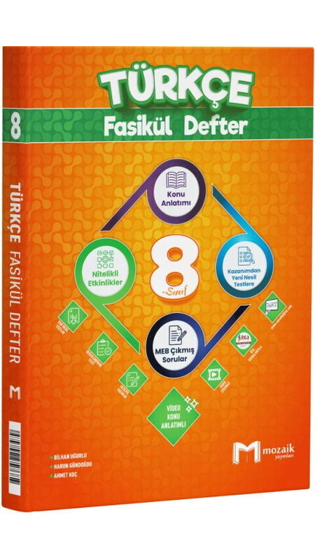 MOZAİK 8.SINIF FASİKÜL DEFTER TÜRKÇE - 2026-27