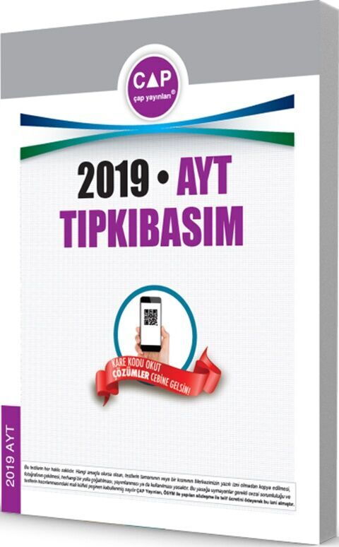 ÇAP YKS AYT TIPKI BASIM 2019