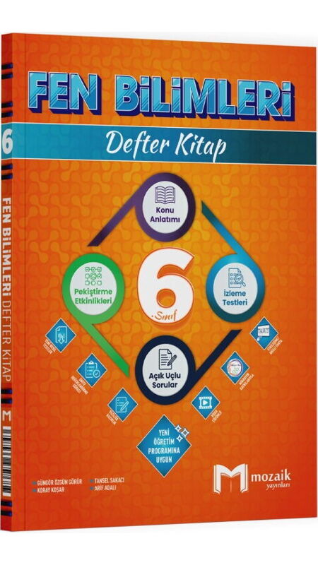 6.SINIF MOZAİK DEFTER FEN BİLİMLERİ - 2025-26