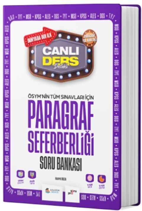 ÖSYM TÜM SINAVLAR İÇİN S.B. PARAGRAF SEFERBERLİĞİ
