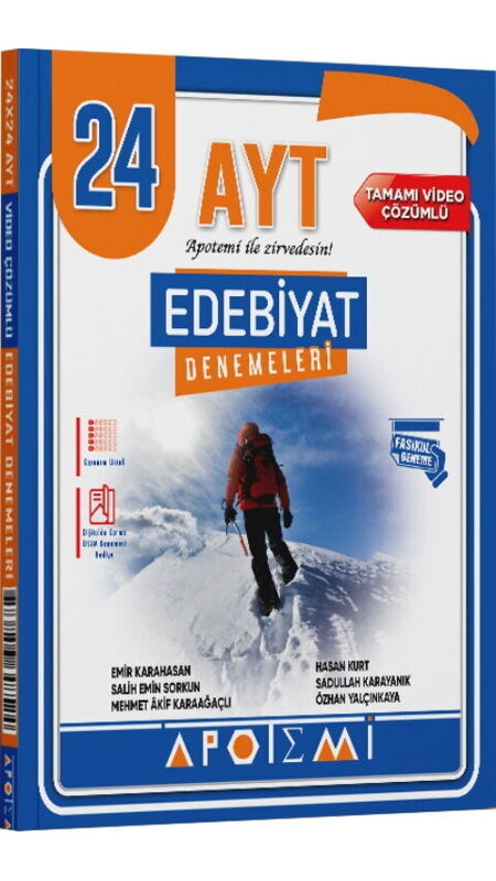 APOTEMİ YKS AYT DENEME 24 LÜ EDEBİYAT - 2025-26