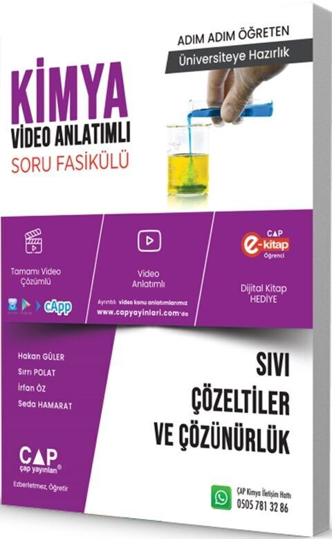 ÜNİV. HAZ KİMYA KA-SB SIVI ÇÖZTİ VE ÇÖZR - 2025-26