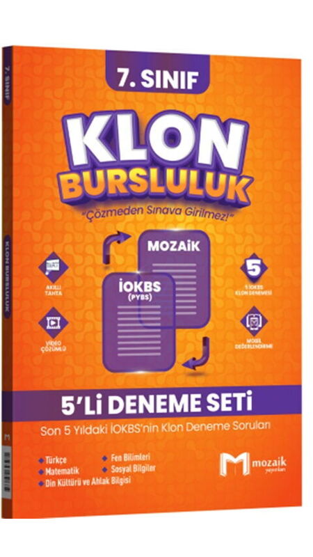 7.SINIF MOZAİK İOKBS KLON 5 Lİ DENEME SETİ - 25-26
