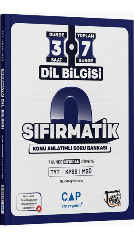 ÇAP SIFIRMATİK KA.SB. DİLBİLGİSİ  - 2026